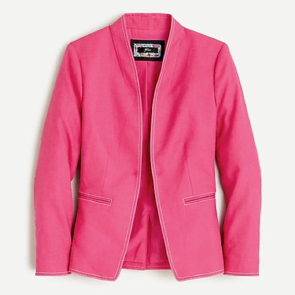 J. Crew Going-Out Blazer in Stretch Linen